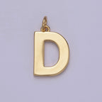 14k Gold Filled Minimalist Font Initial Letters Pendant Charm Wholesale Jewelry Supply A-703-A-715
