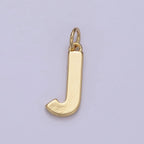 14k Gold Filled Minimalist Font Initial Letters Pendant Charm Wholesale Jewelry Supply A-703-A-715