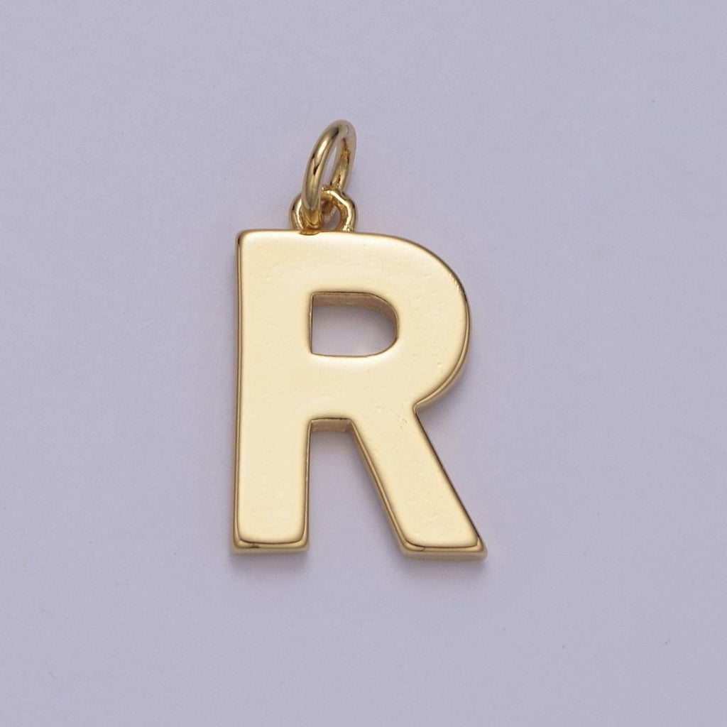 14k Gold Filled Minimalist Font Initial Letters Pendant Charm Wholesale Jewelry Supply A-703-A-715
