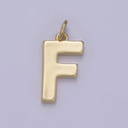 14k Gold Filled Minimalist Font Initial Letters Pendant Charm Wholesale Jewelry Supply A-703-A-715