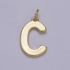 14k Gold Filled Minimalist Font Initial Letters Pendant Charm Wholesale Jewelry Supply A-703-A-715