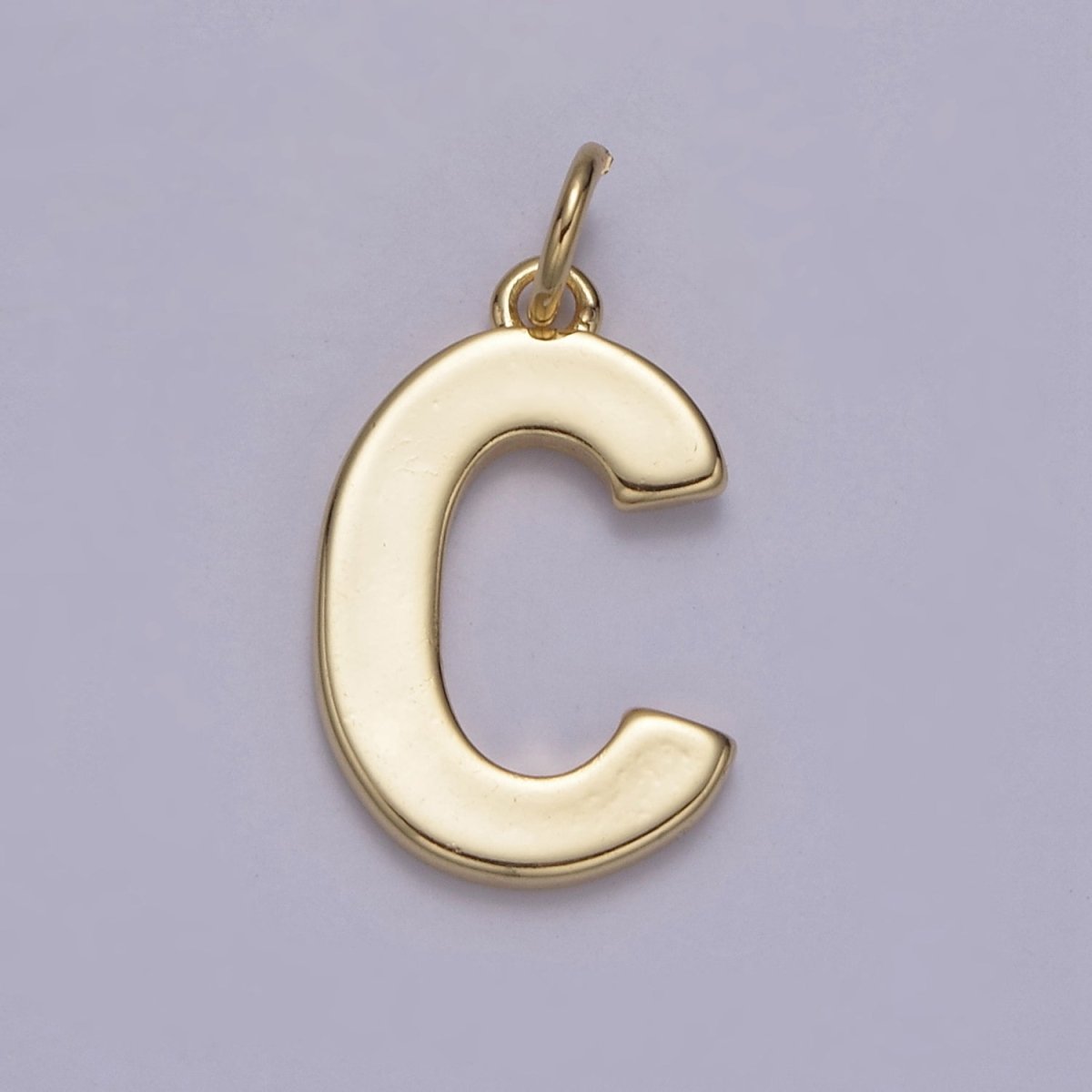 14k Gold Filled Minimalist Font Initial Letters Pendant Charm Wholesale Jewelry Supply A-703-A-715
