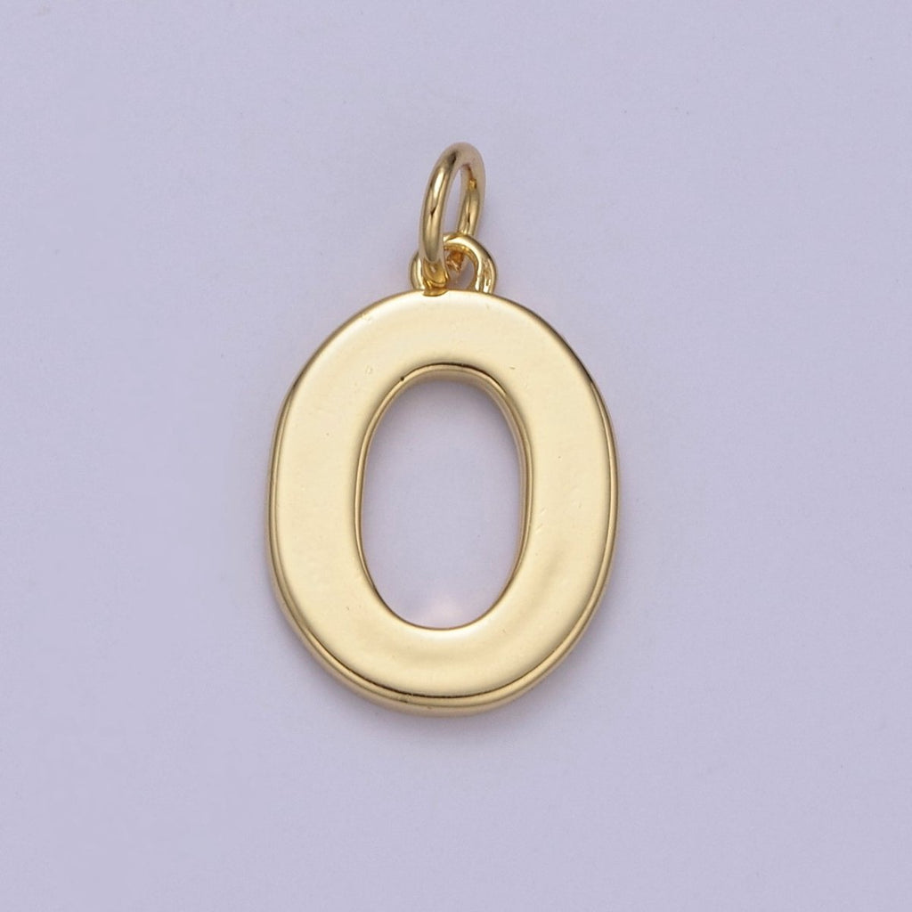 14k Gold Filled Minimalist Font Initial Letters Pendant Charm Wholesale Jewelry Supply A-703-A-715