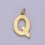 14k Gold Filled Minimalist Font Initial Letters Pendant Charm Wholesale Jewelry Supply A-703-A-715