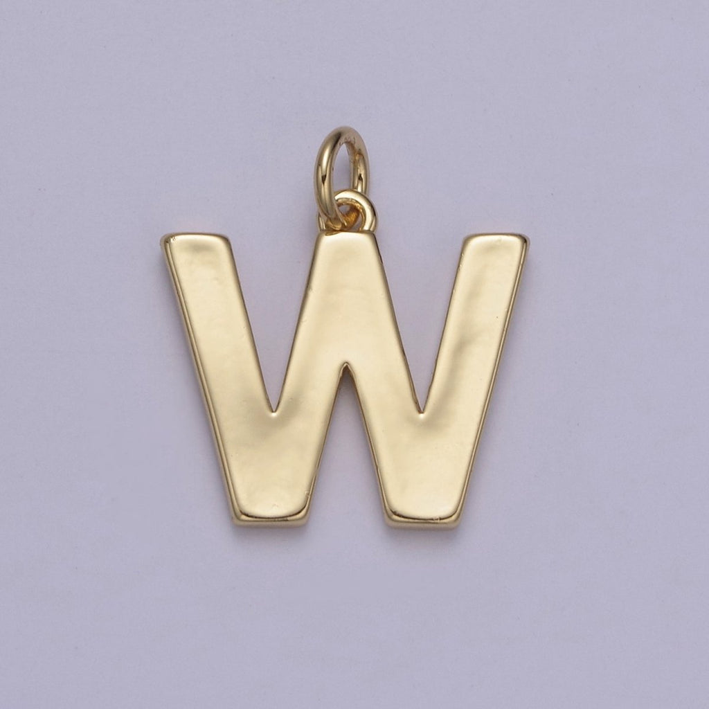 14k Gold Filled Minimalist Font Initial Letters Pendant Charm Wholesale Jewelry Supply A-703-A-715