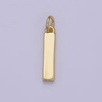 14k Gold Filled Minimalist Font Initial Letters Pendant Charm Wholesale Jewelry Supply A-703-A-715