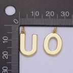 14k Gold Filled Minimalist Font Initial Letters Pendant Charm Wholesale Jewelry Supply A-703-A-715