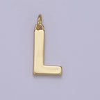 14k Gold Filled Minimalist Font Initial Letters Pendant Charm Wholesale Jewelry Supply A-703-A-715