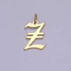 14k Gold Filled Old English Font Initial Letters Pendant Charm Wholesale Jewelry Supplies A677~A689