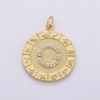14k Gold Filled Zodiac Charms Micro Pave Constellation Necklace Pendant for Zodiac Necklace Celestial Jewelry Making Supply | A-A1749-A-A1754