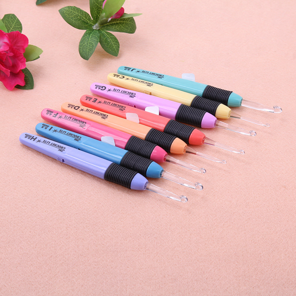 8pcs Crochet Hooks Set, Knitting Needles