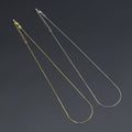 0.8mm Thin Gold Finished Box Chain Necklace, sku#JD07