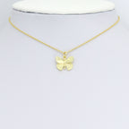 Gold Silver Cute Butterfly Shape Charm Pendant, Sku#A466