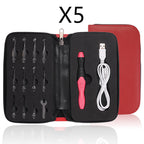 Rechargeable Light Crochet Hook, Interchangeable Needle Set