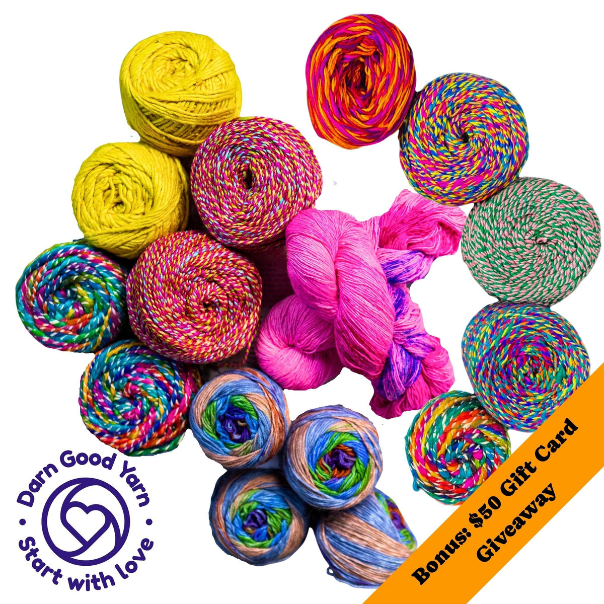 Fall Into Color Recycled Sari Silk Yarn Bundle  - Golden Ticket Giveaway