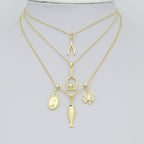 picklebal racket, Wishbone, Fish Clover, Oval Mary Pendant charm for Necklace Bracelet Jewelry Making Supply, Sku#LX926