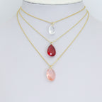 Aurora Drops Collection, Oval Drop Shape Pendant charm, Stone charm, Sku#LX969