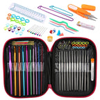 KRABALL Knitting Crochet Hook Set Home Use Sewing Tool DIY Craft Crochet Knit Markers Needles Tools Weaving Accessories With Bag