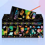 Magic Rainbow Scratch Art Painting Paper Kit | Kids DIY Educational Toy