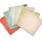 24 Sheets Craft Paper Pads for Scrapbooking and Card Making | Mixed Pattern Background Paper
