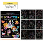 Magic Rainbow Scratch Art Painting Paper Kit | Kids DIY Educational Toy