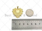 18K Real Gold Plated Heart Pendant/Charm, SKU#LK295