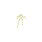 Slinky Gold Bow Shape Charm Pendant, Sku#LD665