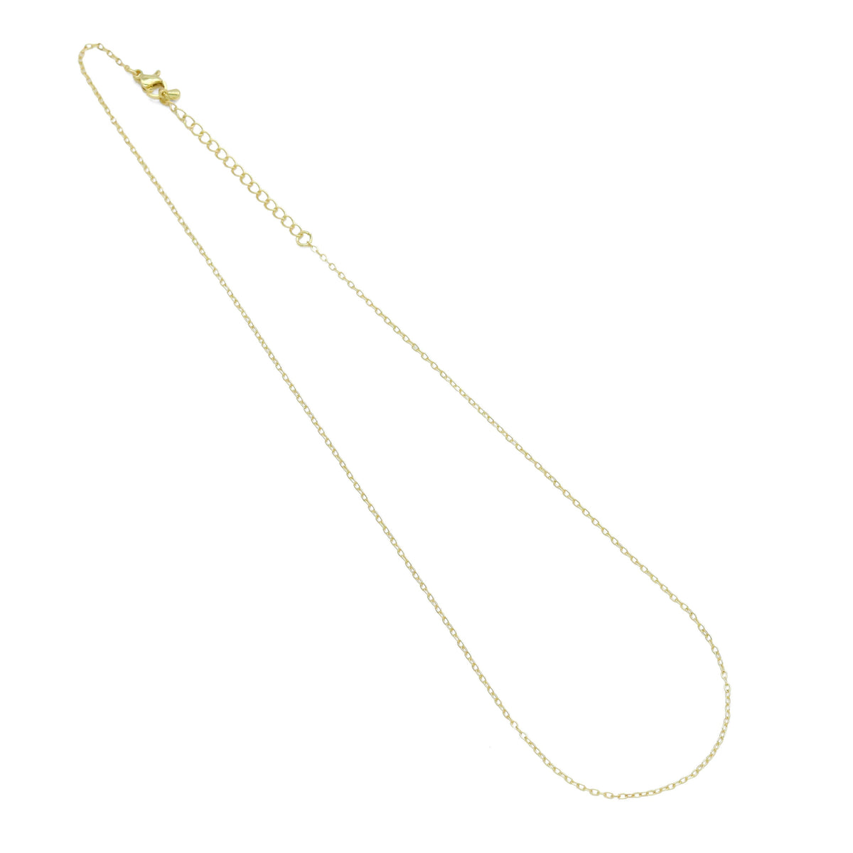 18K Gold Color Finished Trace Link Chain Necklace, sku#JD03