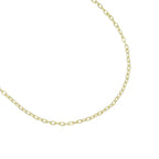 18K Gold Color Finished Trace Link Chain Necklace, sku#JD03