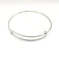 Expanding Bangle Charm Bracelet, Silvertone Charm Bracelet, Expanding Bracelet, 65mm Expanding Bracelet, 1, 5, 10, 25, 50, 100 Bulk Options