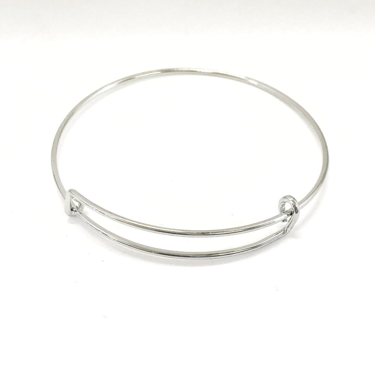 Expanding Bangle Charm Bracelet, Silvertone Charm Bracelet, Expanding Bracelet, 65mm Expanding Bracelet, 1, 5, 10, 25, 50, 100 Bulk Options