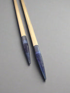 Purple Glitter Resin & Maple Knitting Needles